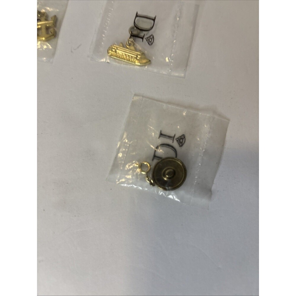 Vtg Di Diamonds International Charm Bracelet w/ Charms; Scuba Ship Anchor Hat - Picture 6 of 7